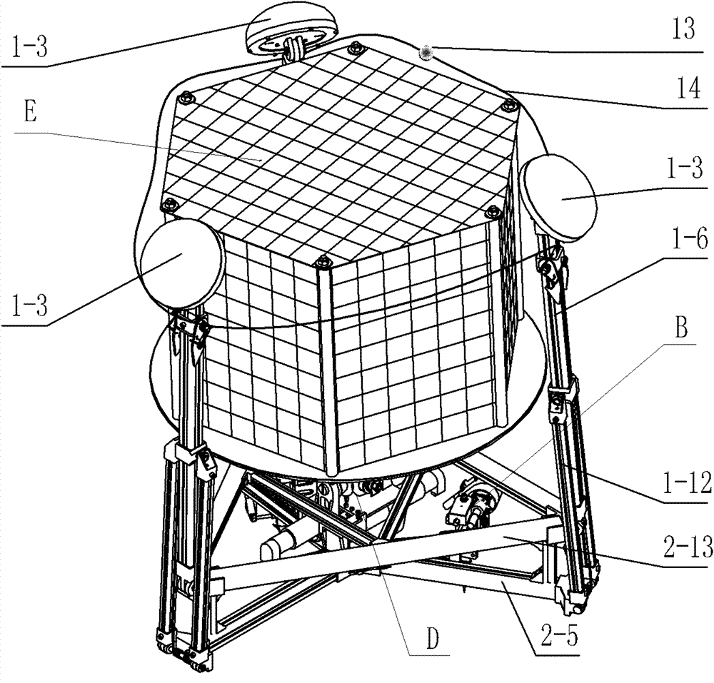 Attached mechanism of small star lander