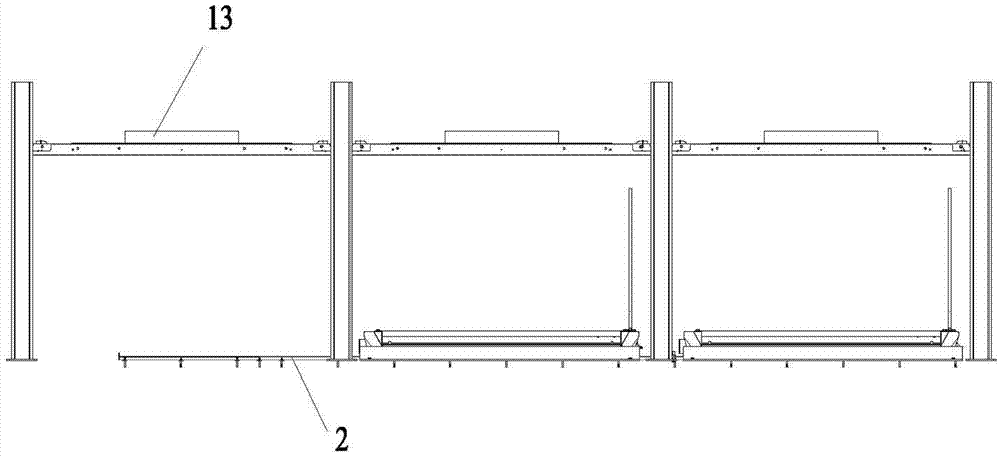 Stand column type two-layer lifting transferring garage