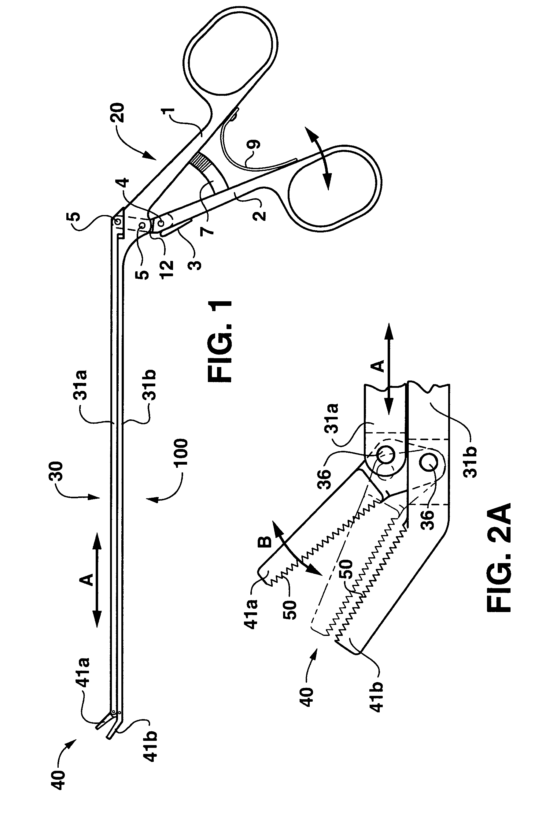 Tissue grasping instrument and method for use in arthroscopic surgery