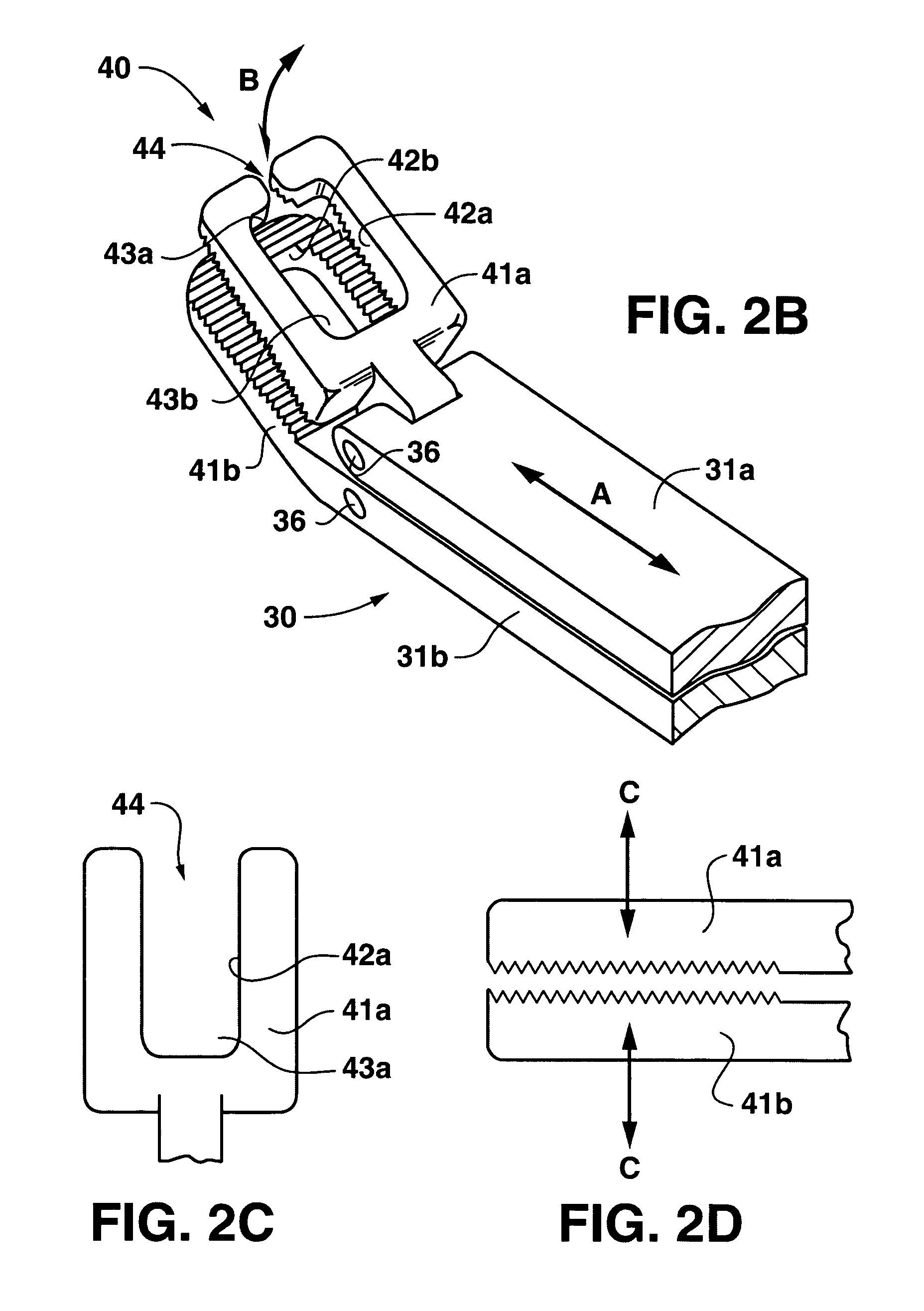 Tissue grasping instrument and method for use in arthroscopic surgery
