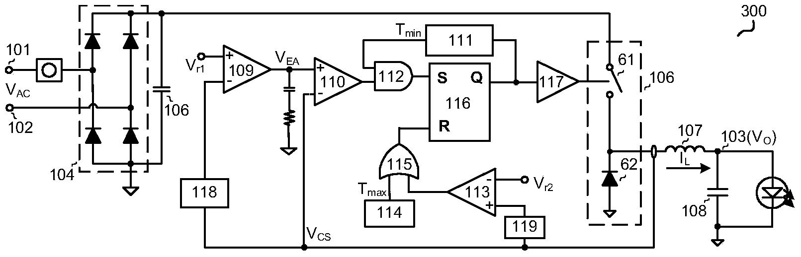 LED driver, control circuit and LED driving method