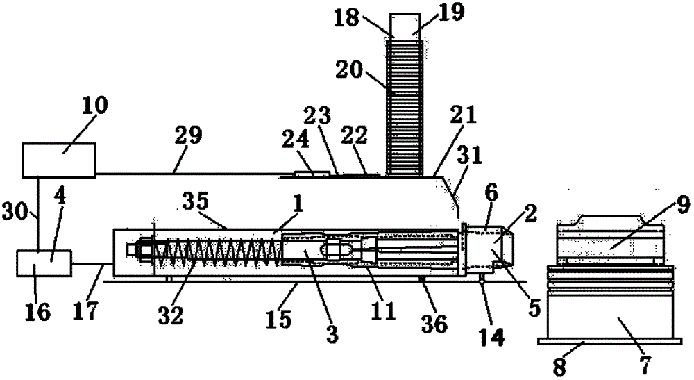 An engine piston pin circlip assembly mechanism