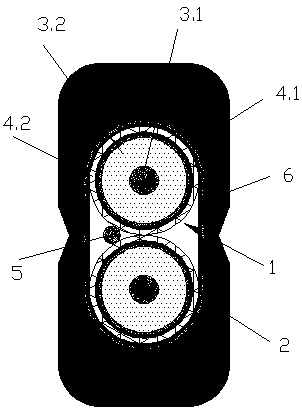 Twin-axial cable with novel structure and method for testing intra-pair transmission skew