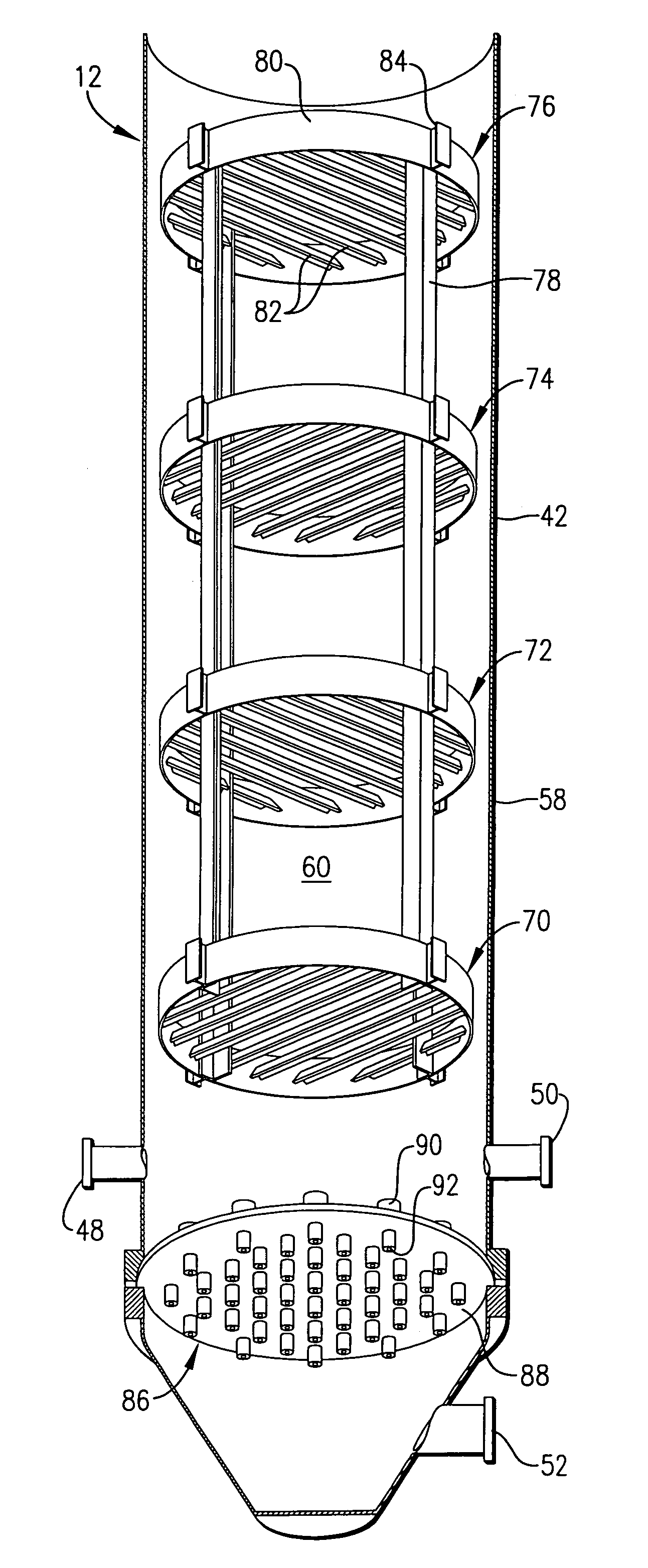 Desulfurization in turbulent fluid bed reactor