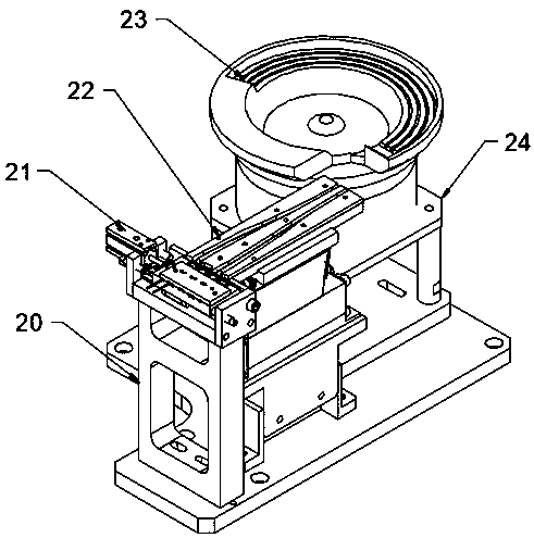 Device for metal material strip automatic feeding welding