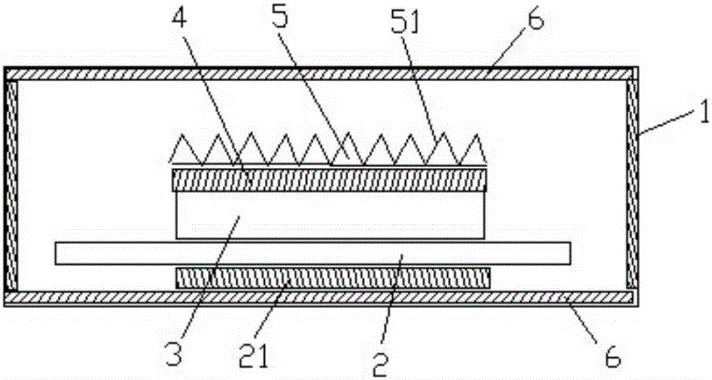 Heat radiation structure for electronic component
