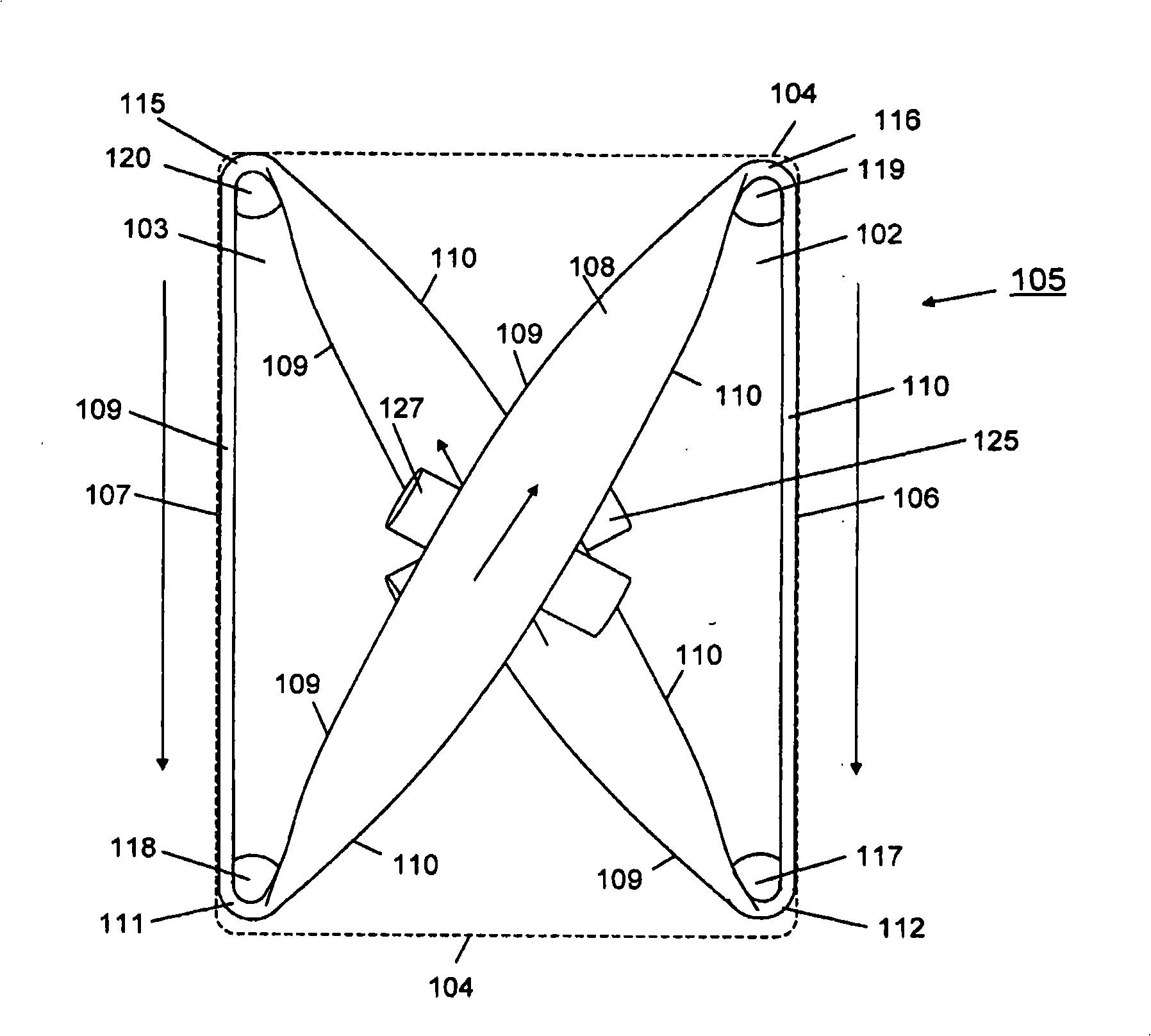 Method for the continuous production of a multiaxial contexture web