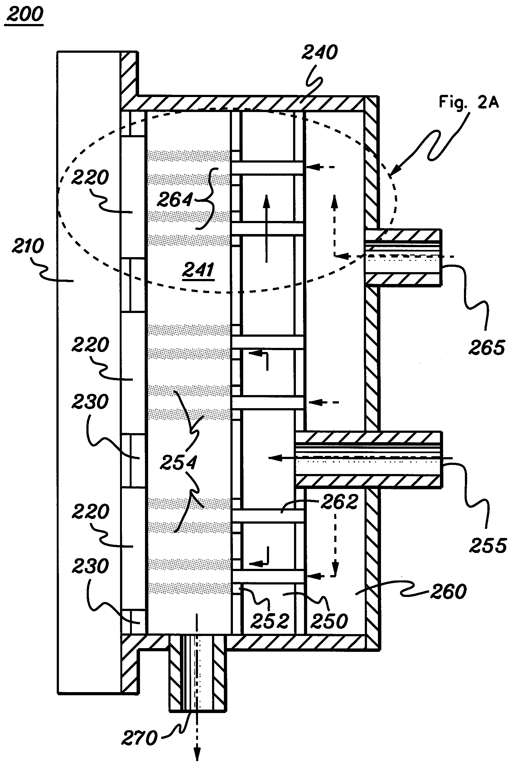 Multi-fluid cooling system, cooled electronics module, and methods of fabrication thereof