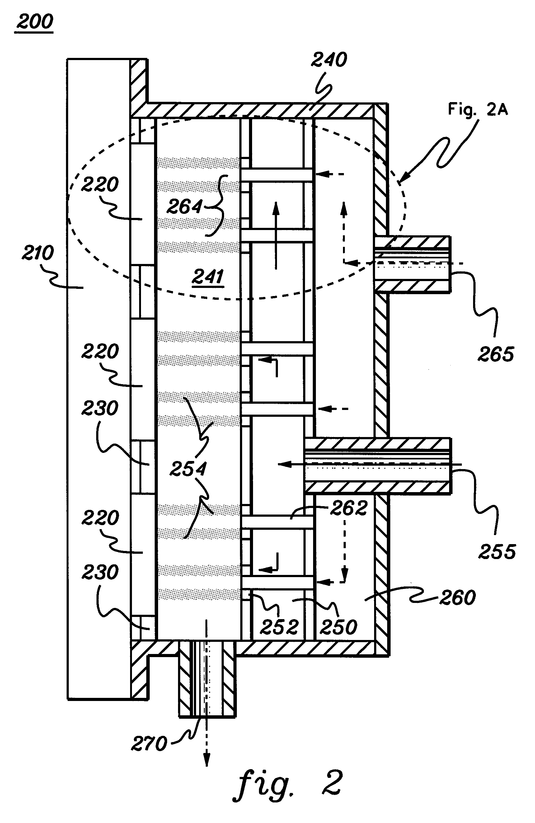 Multi-fluid cooling system, cooled electronics module, and methods of fabrication thereof