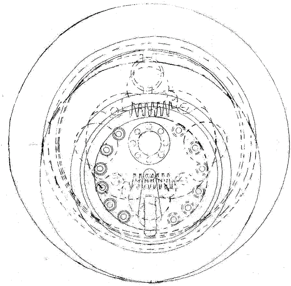 Large and small wheel structure