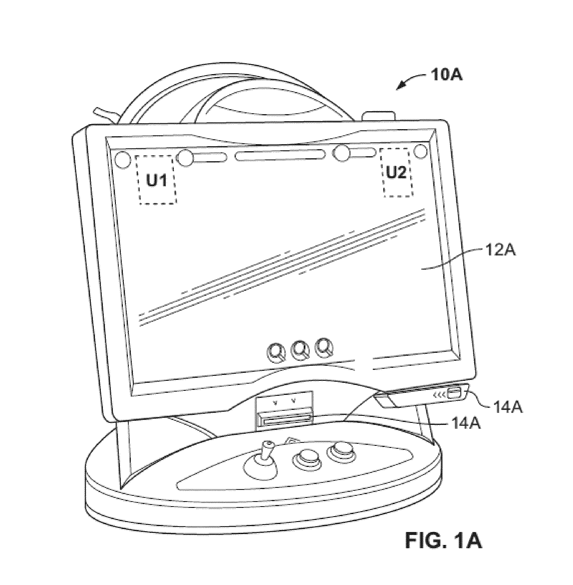 Portable hand held controller for amusement device