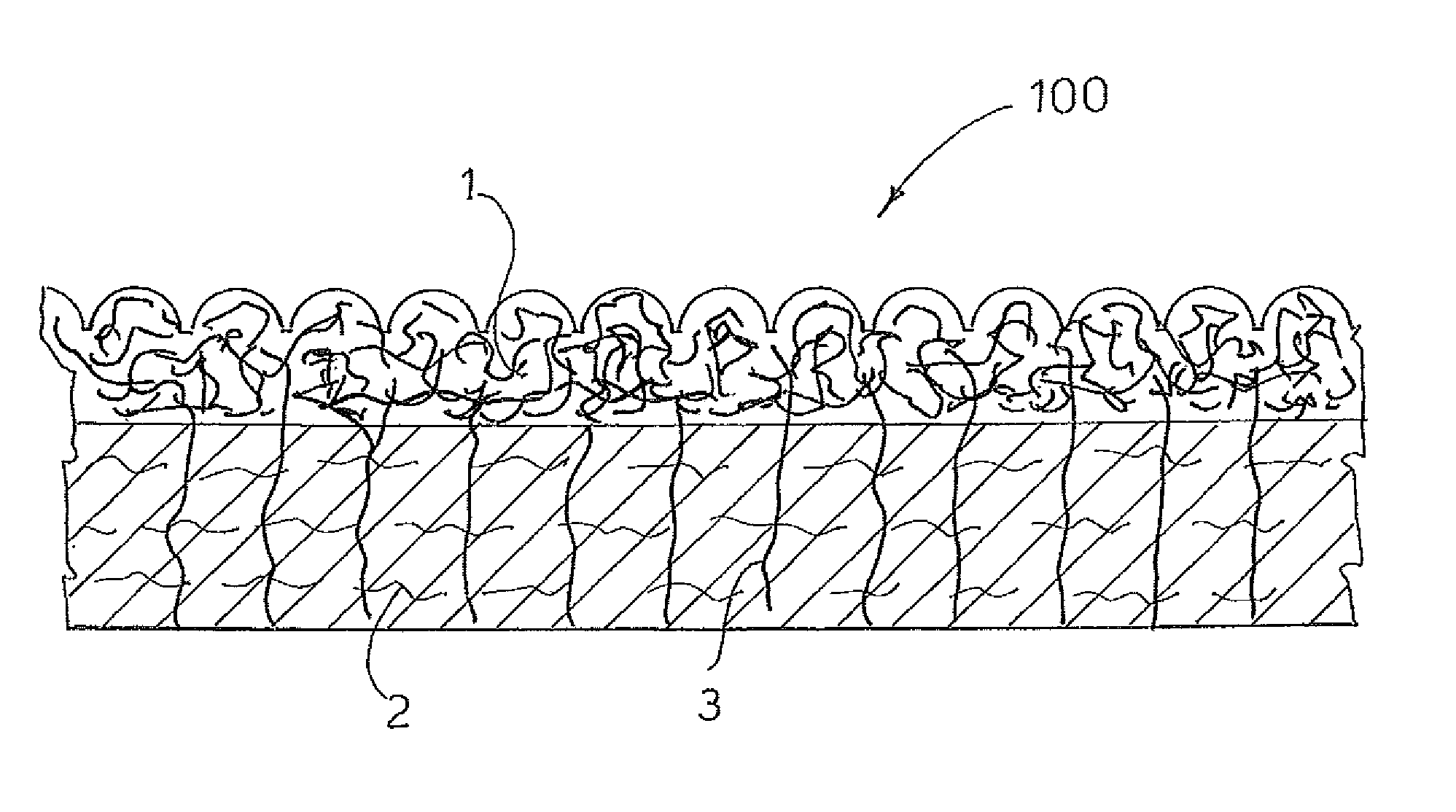 Process for preparing a non-woven fabric having a surface covered with microfiber and fabric obtainable with said process