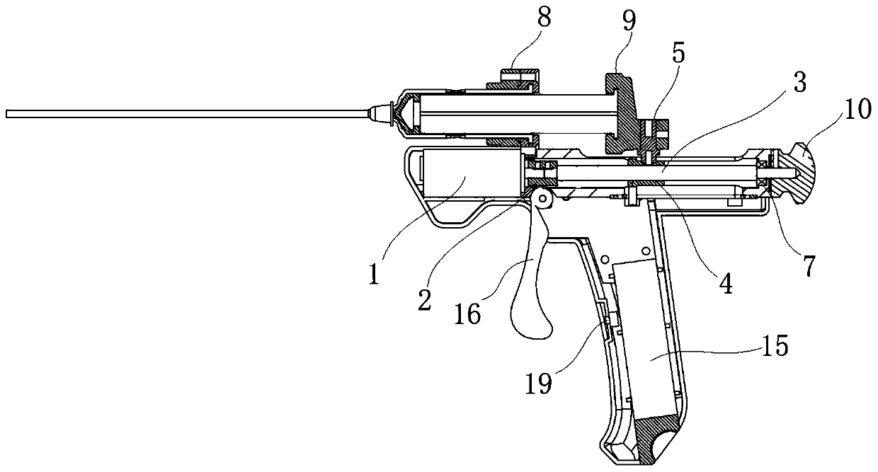 Bone cement electric propulsion gun