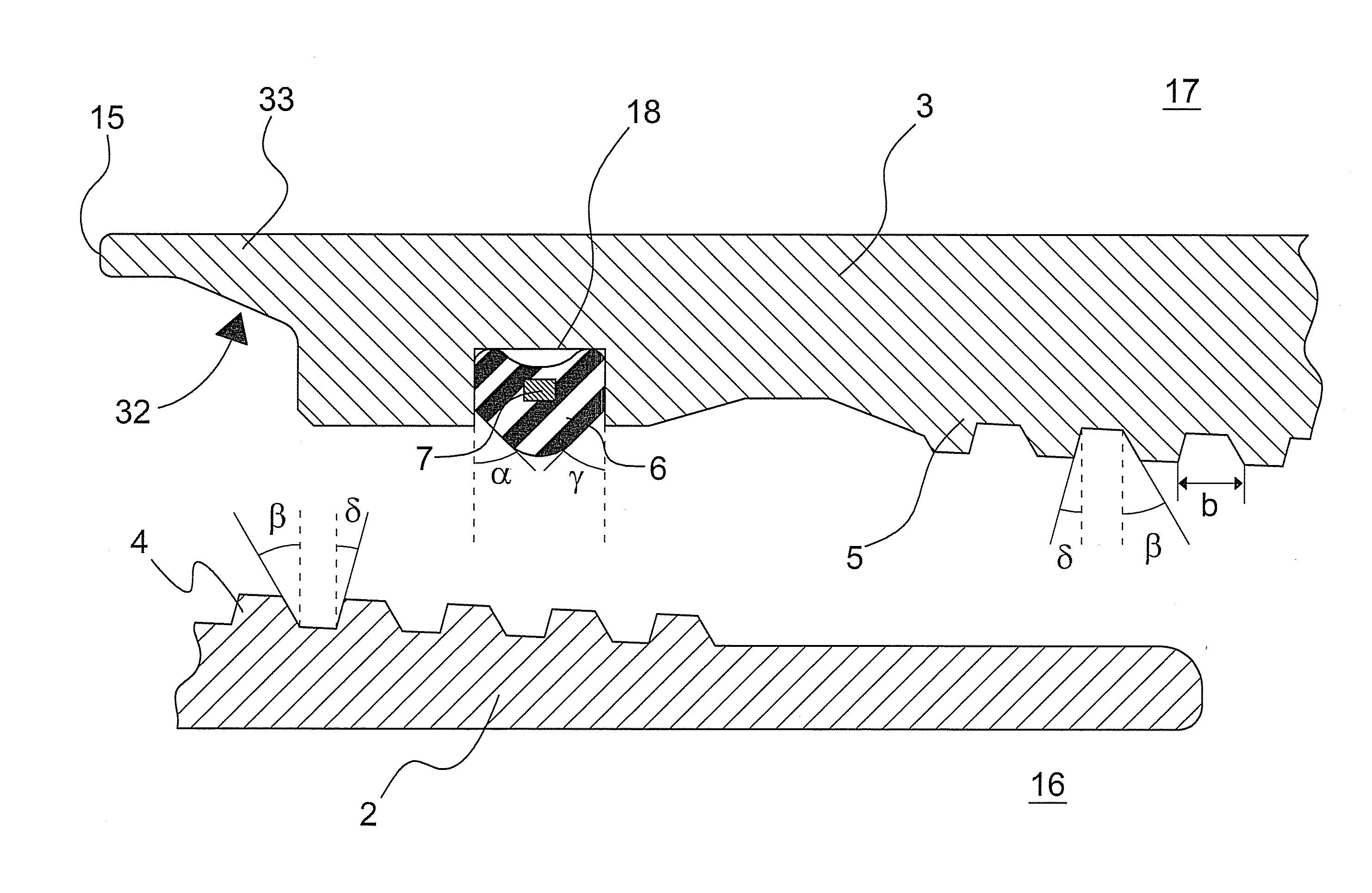 Threaded joint with improved resilient seal ring