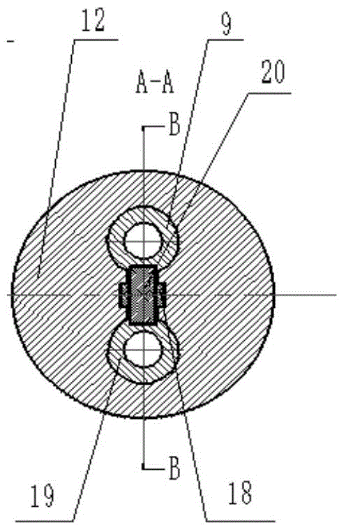 Plunger-type double-passage different-direction synchronous joint control check valve for double-layer continuous oil pipe