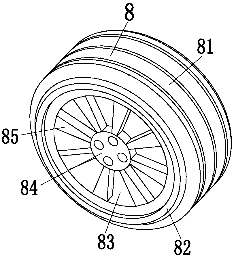 Smooth disassembly and fixing device for electric vehicle tire
