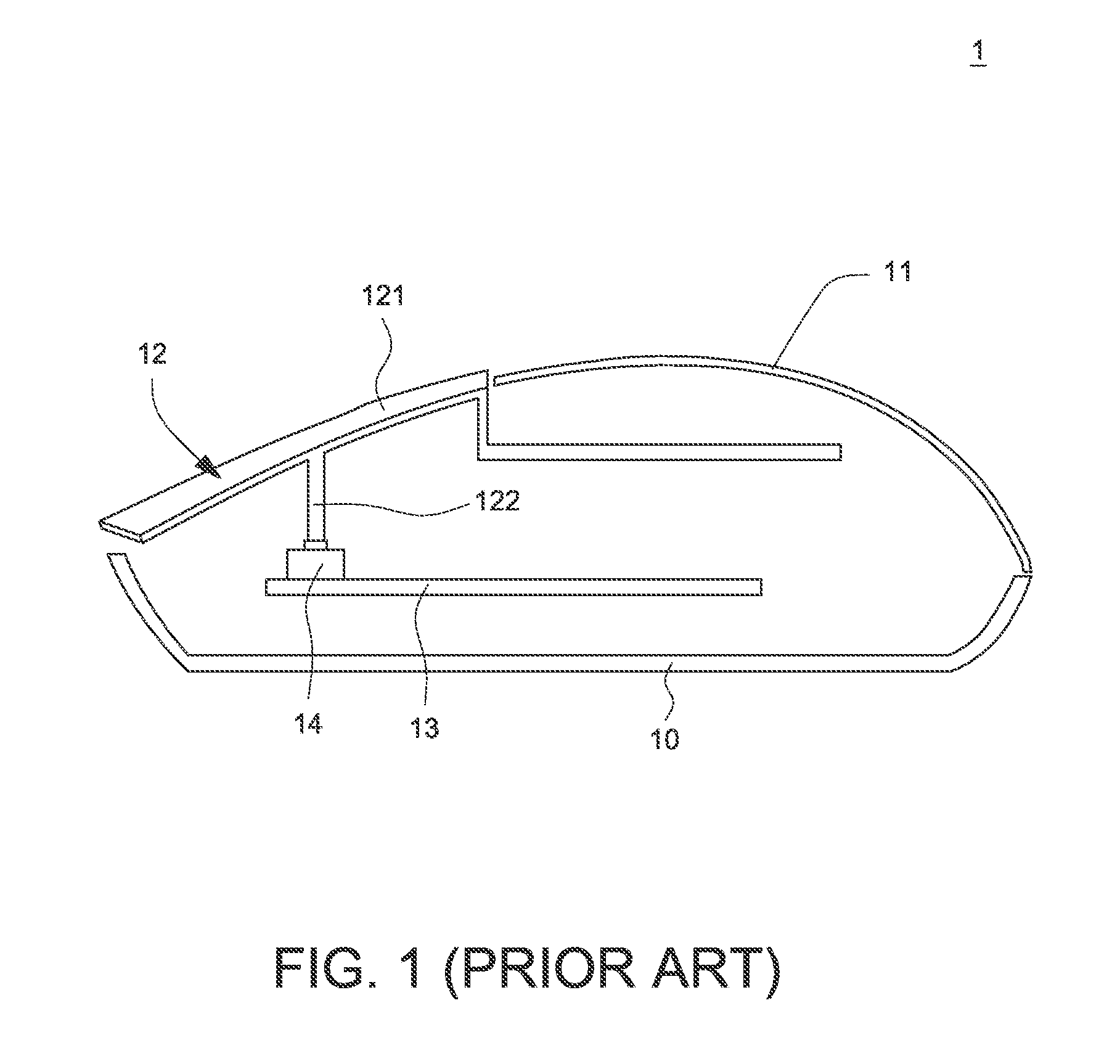 Mouse device operable with variable button-pressing force