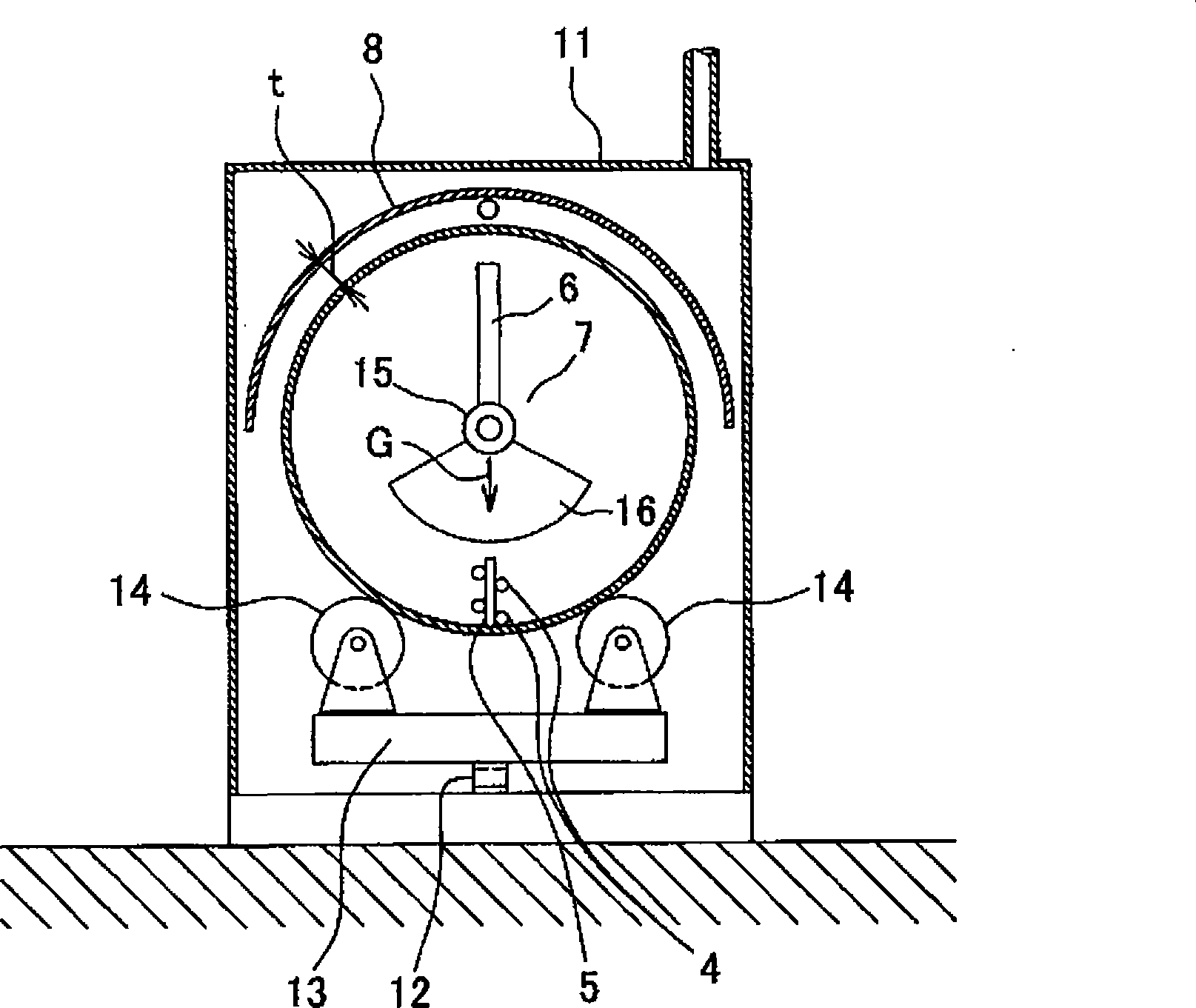 Vacuum drying device of domestic garbage