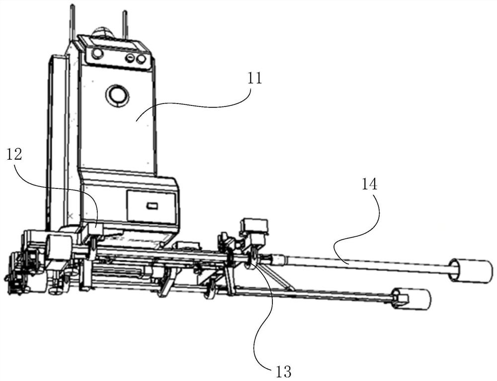 Transfer trolley and track inspection robot transfer system