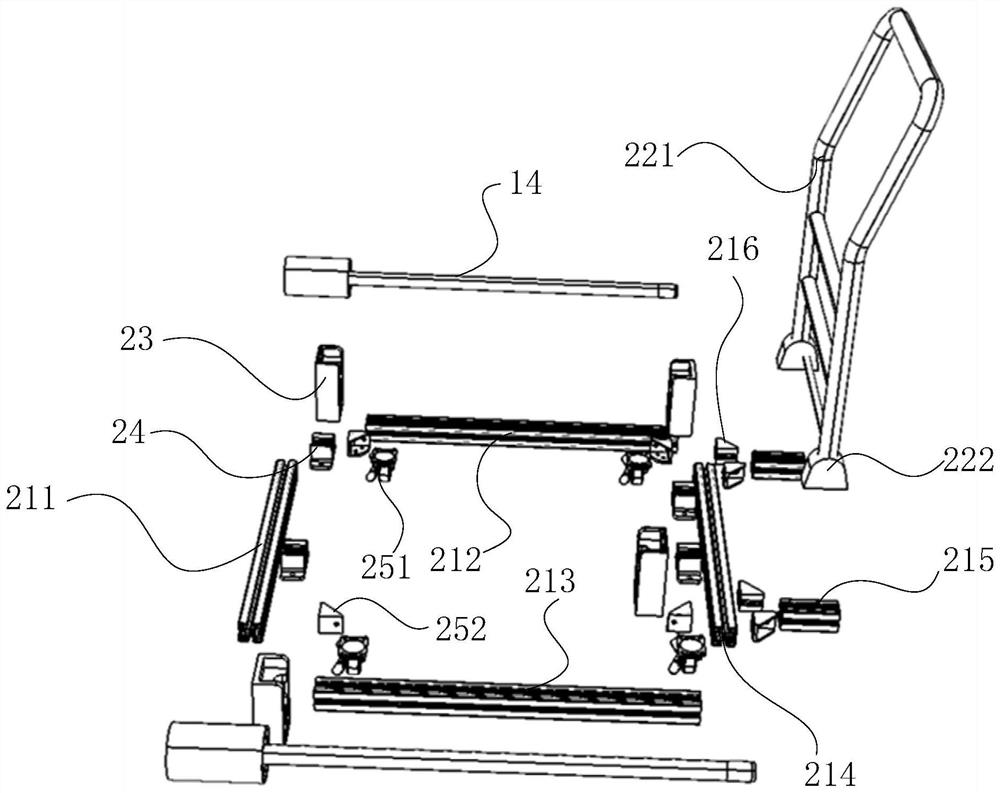 Transfer trolley and track inspection robot transfer system