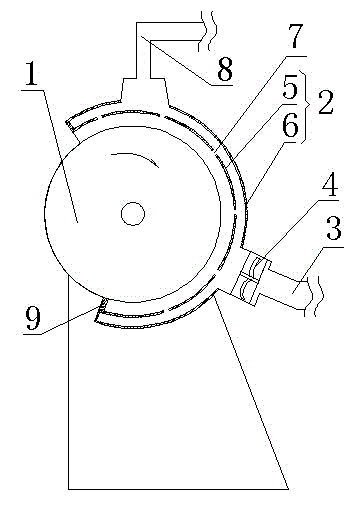 Efficient dust removal grinding machine