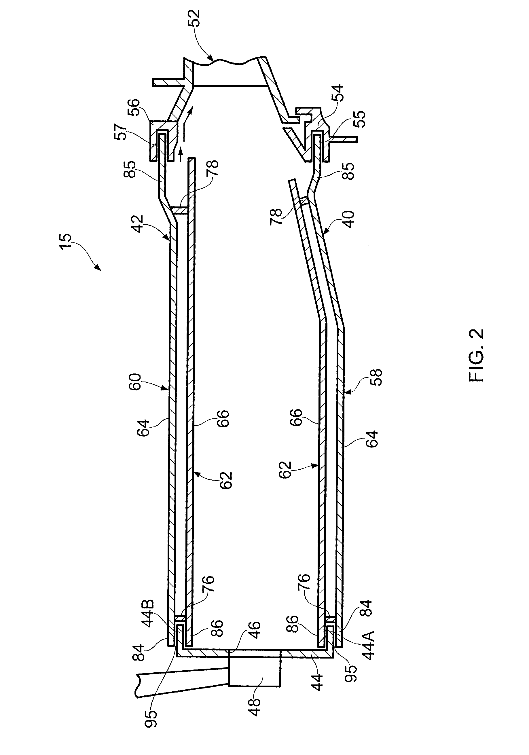 Combustion chamber and a combustion chamber segment