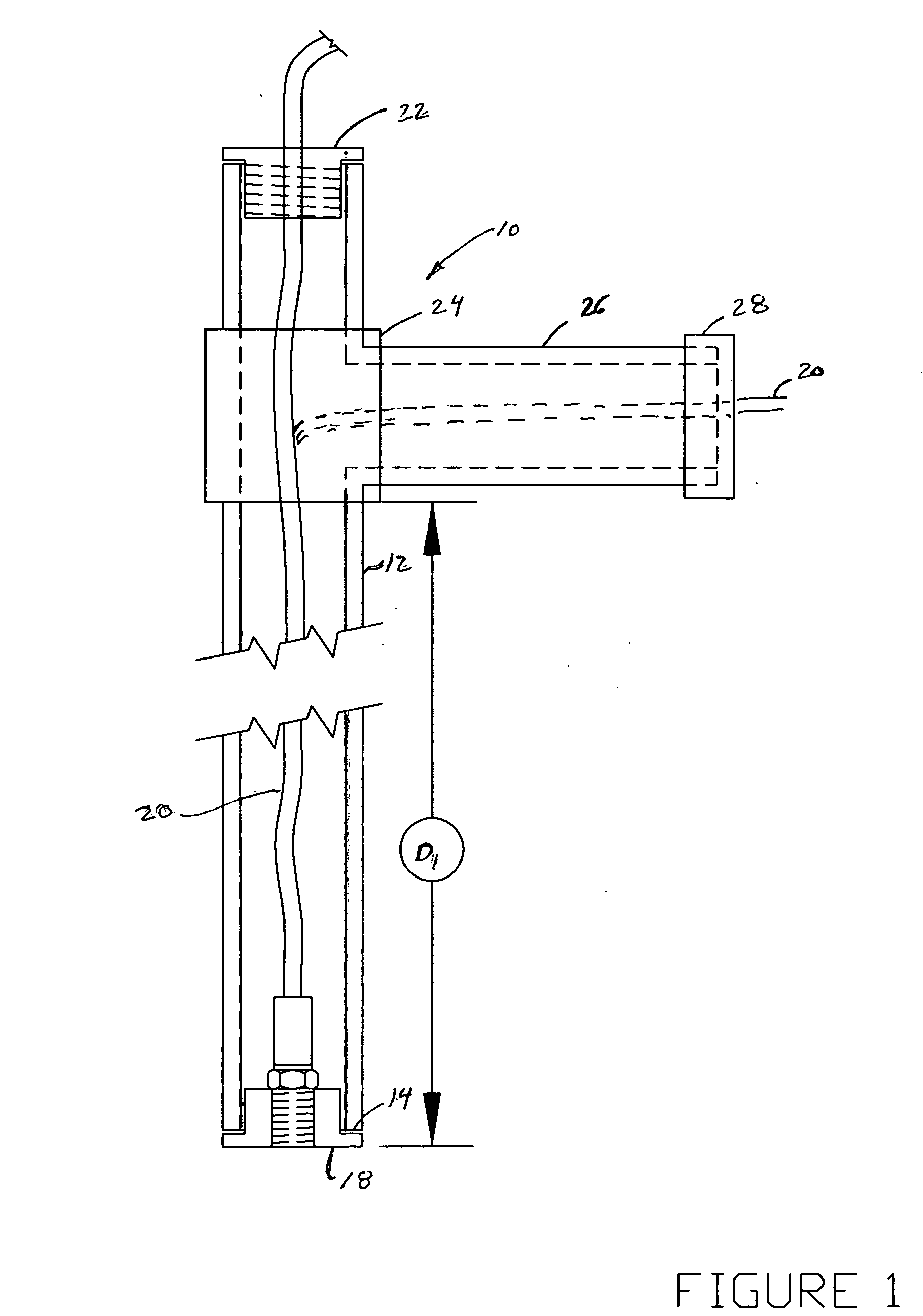 Method and apparatus for measuring the draft of a vessel