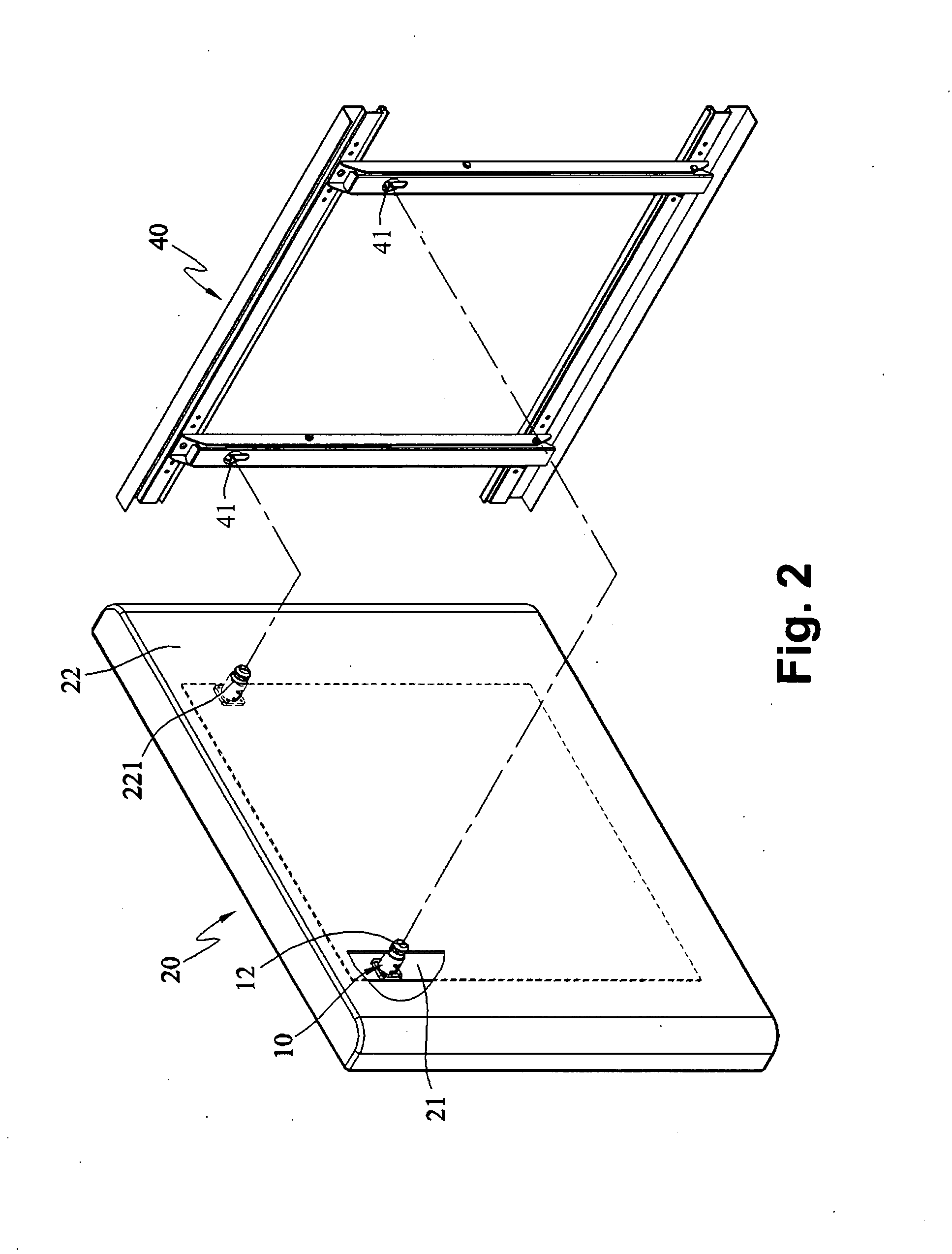 Electronic device hanging mechanism