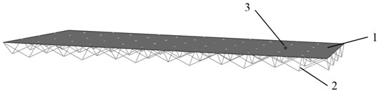 A reflective surface for deployable antenna supported by rib mesh and its design method