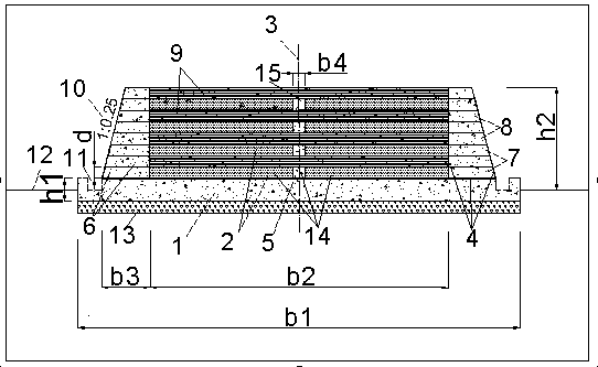 Structure and construction method of EPS lower embankment