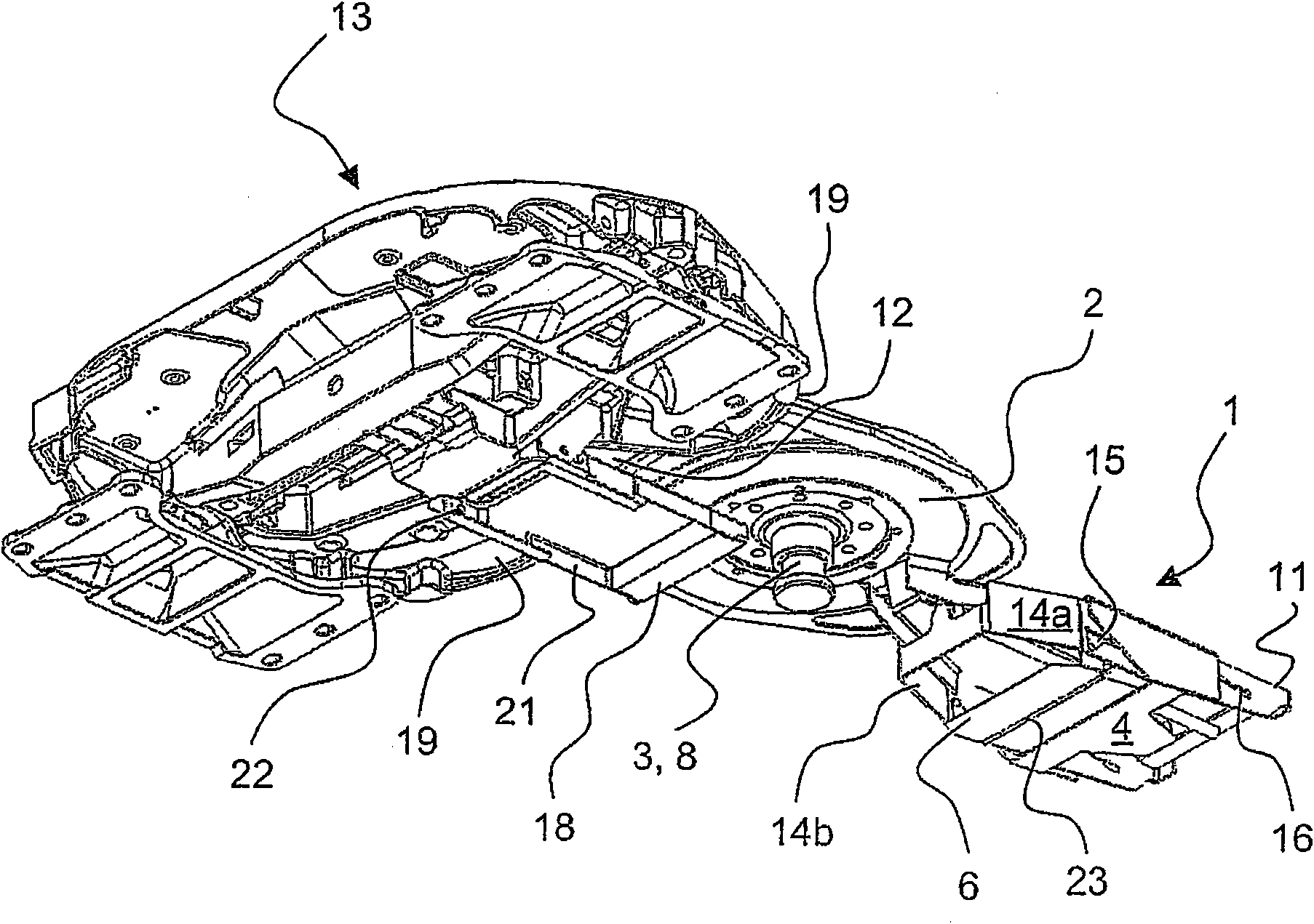 Connector bracket for a trailer vehicle of a tractor trailer