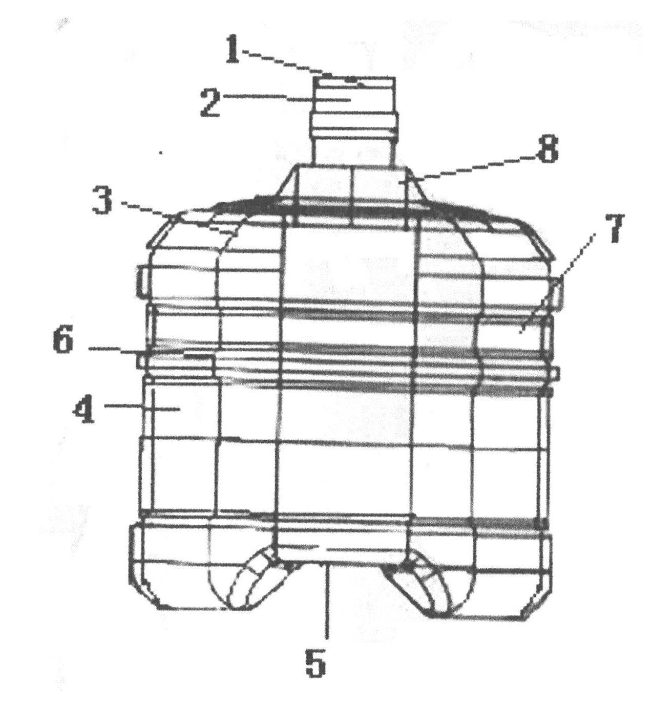 Foldable drinking water bottle and manufacturing method thereof