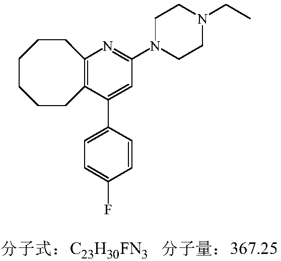 A kind of method for preparing blonanserin micron medicine by solvent method