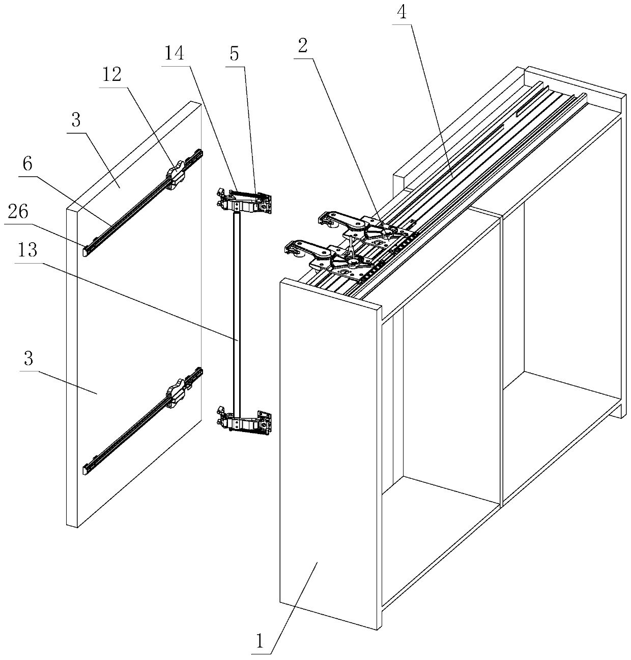Smooth opening and closing mechanism for furniture