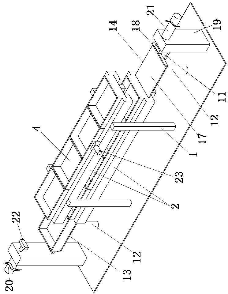 Assembly line device with automatic step-by-step feeding function