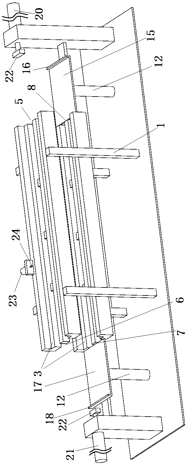 Assembly line device with automatic step-by-step feeding function