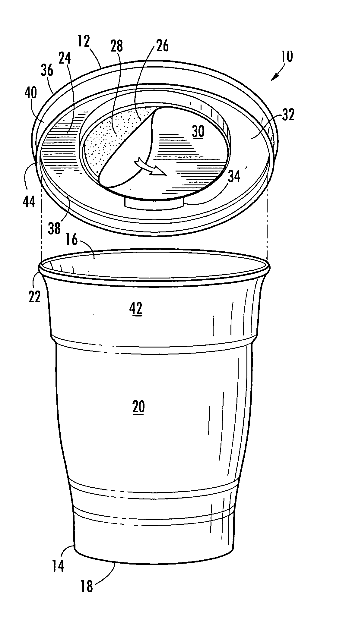 Container assembly having an overcap with a storage compartment