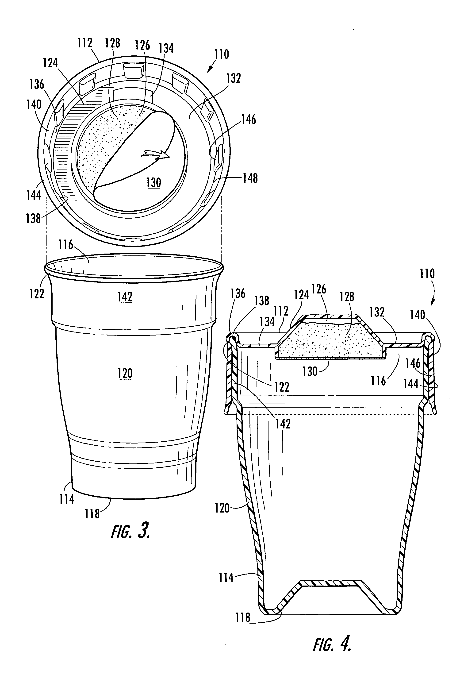 Container assembly having an overcap with a storage compartment