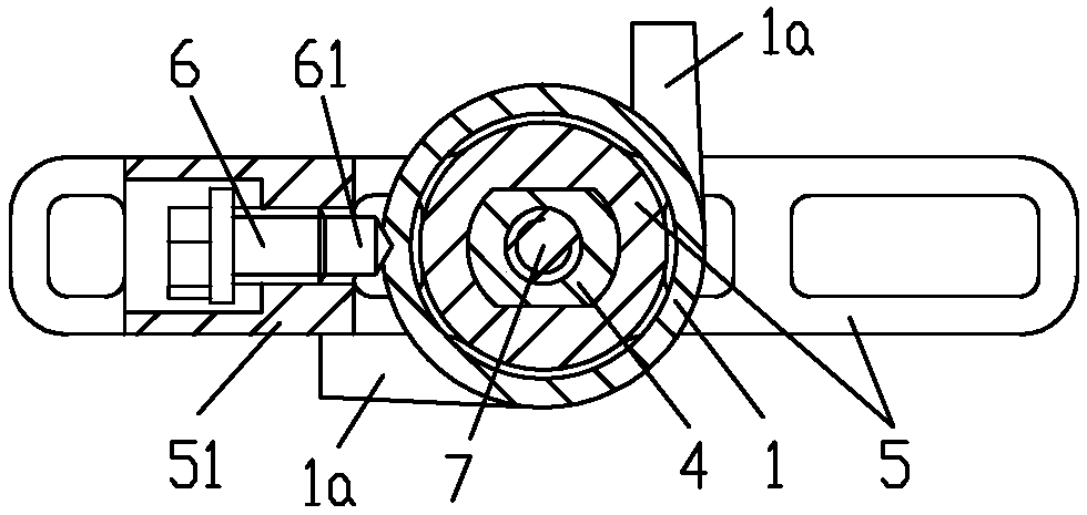 A lock control ball valve