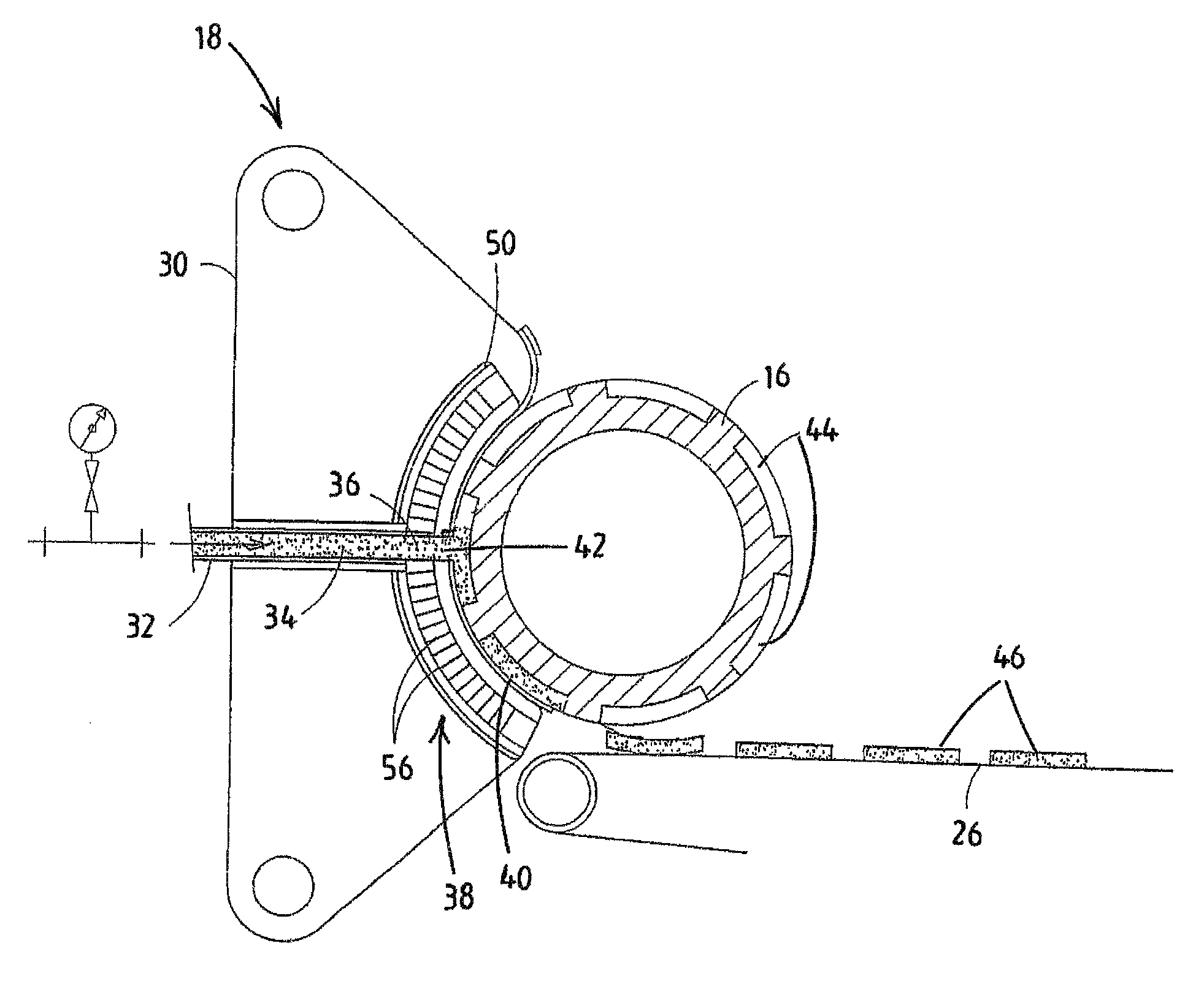 Mass-distributing device and moulding device comprising a mass distributing device of this type
