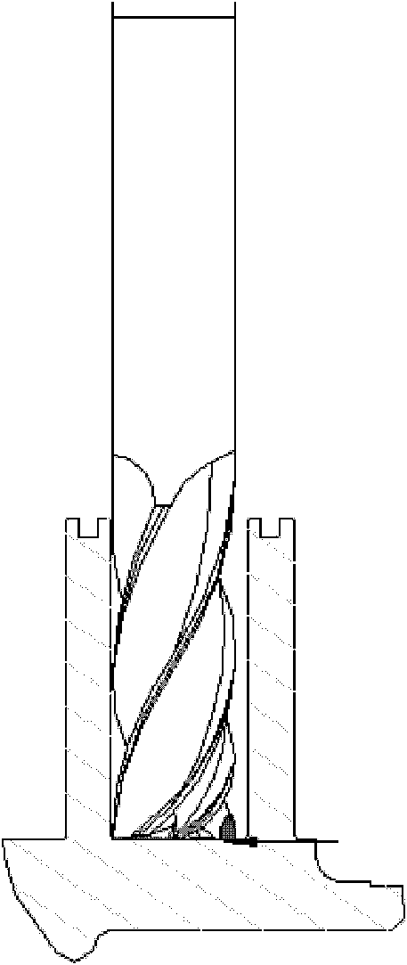 End mill and method for milling compressor scroll by using the same