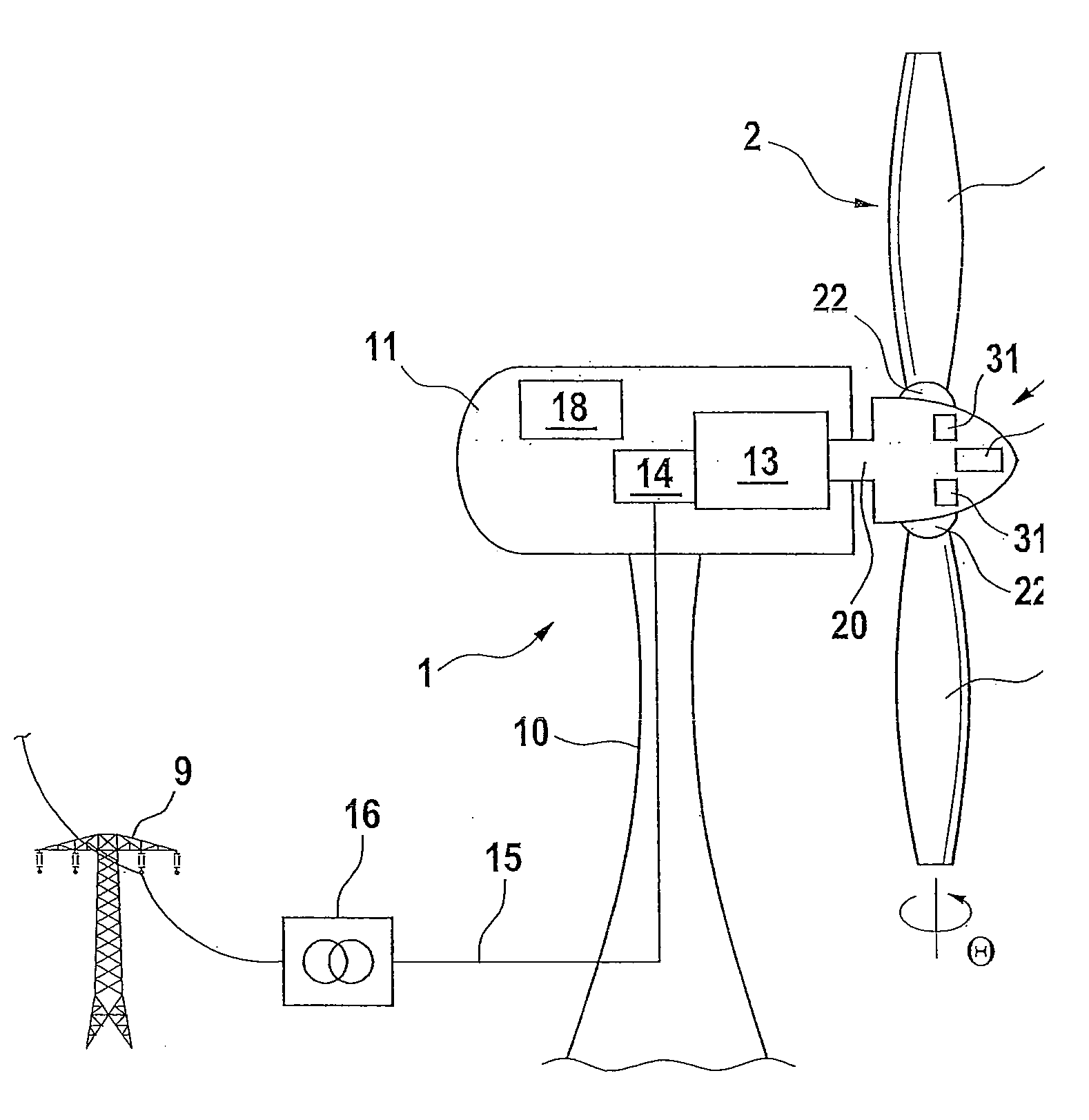 Energy Supply for a Blade Adjustment Device Pertaining to a Wind Energy Installation
