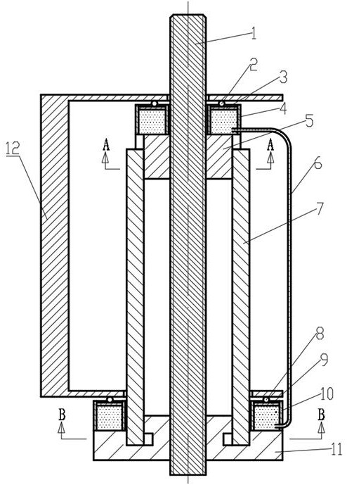 Double-nut spiral transmission device capable of realizing uniform loading