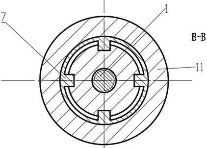 Double-nut spiral transmission device capable of realizing uniform loading