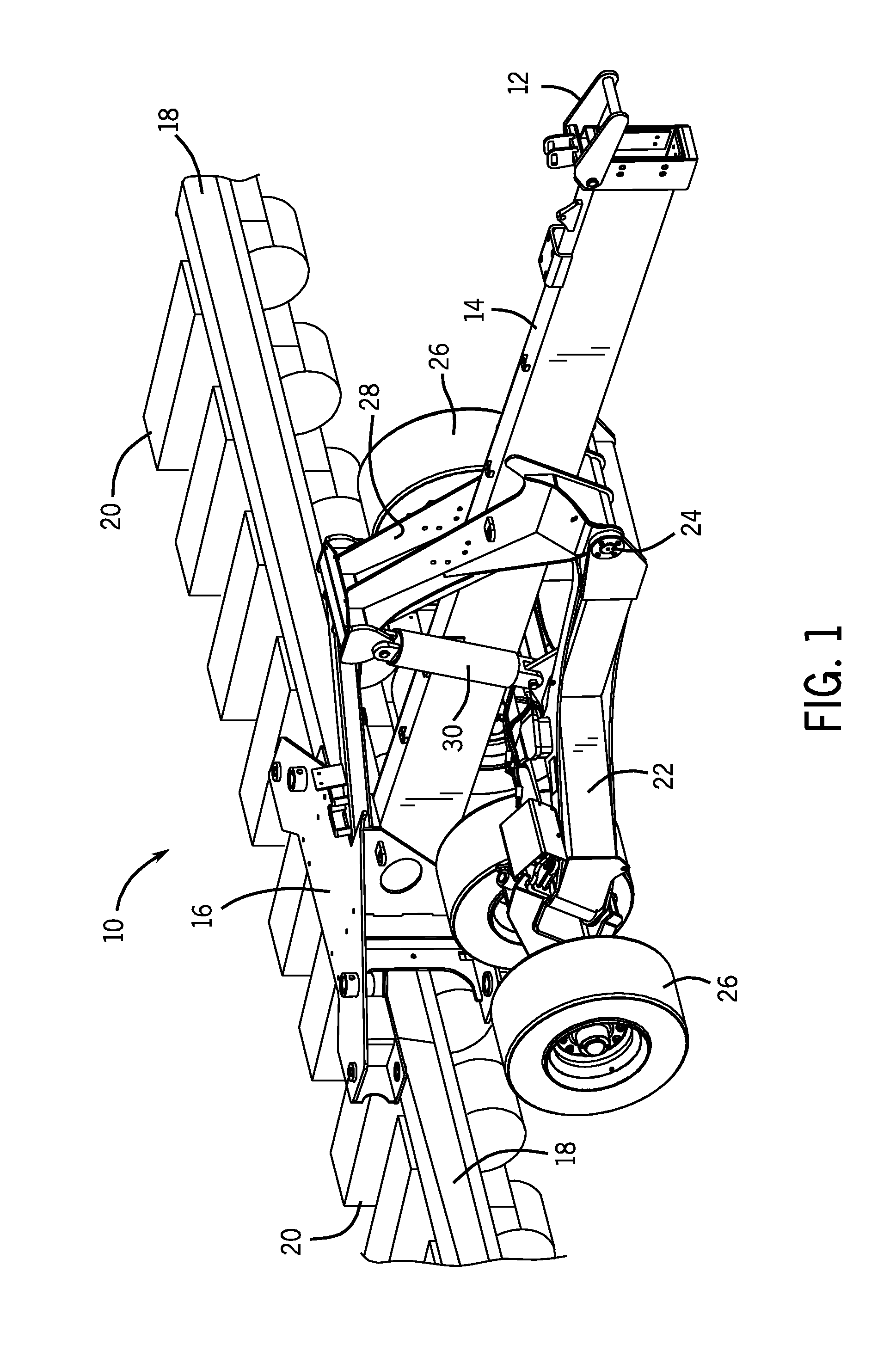 Fluid control system for steerable agricultural implement