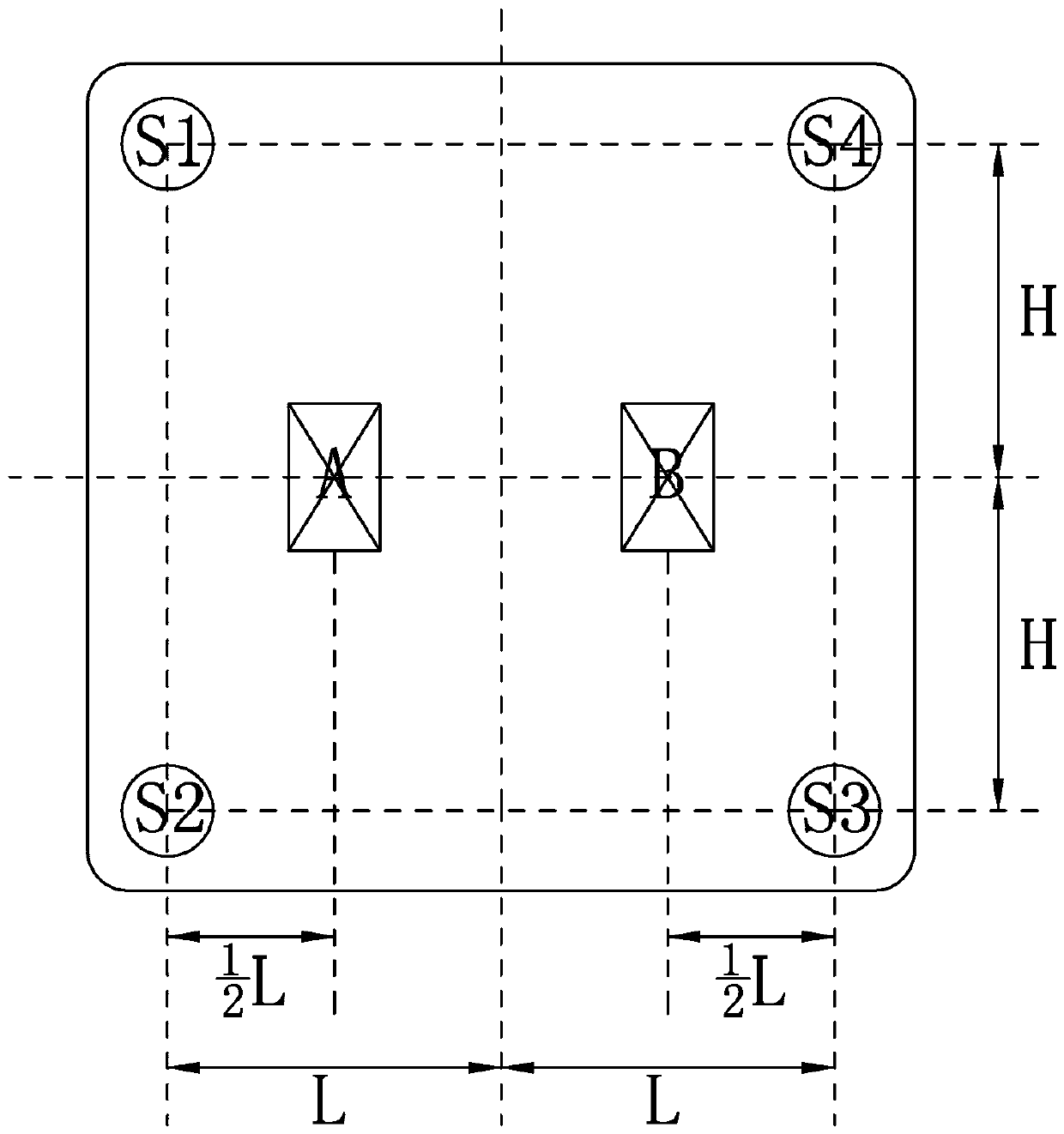 Center-of-gravity measurement human body electronic scale and measurement method