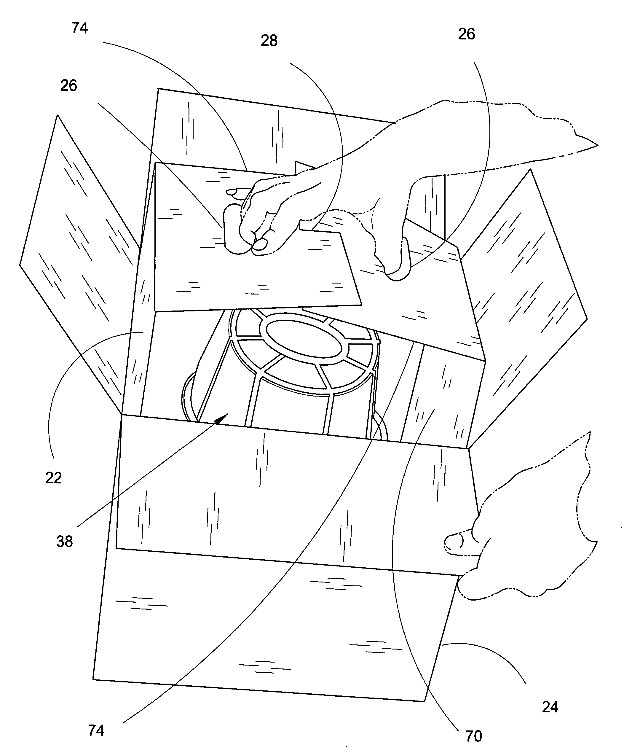 Method and package for assembling and shipping fresh cut floral arrangements