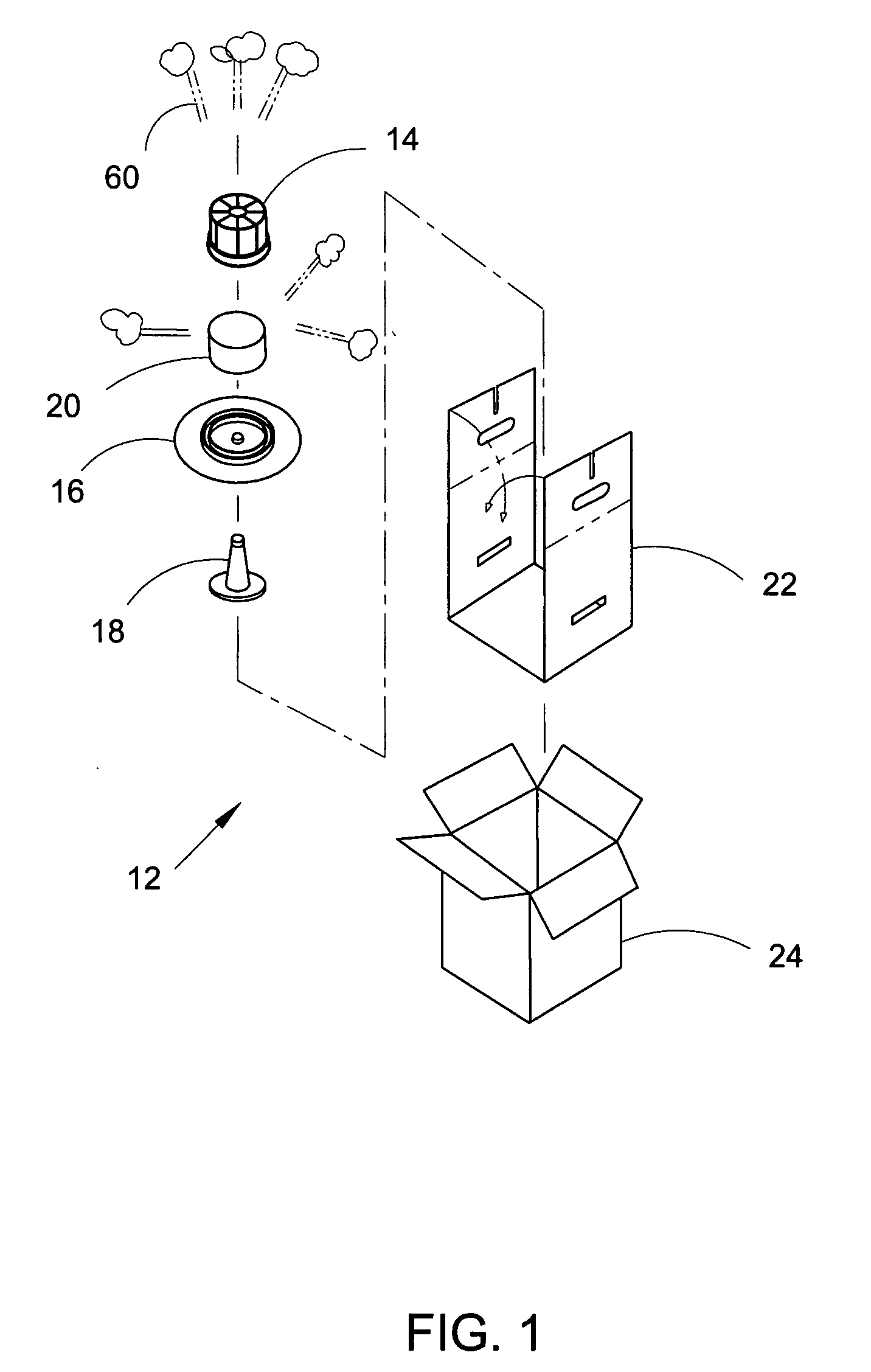 Method and package for assembling and shipping fresh cut floral arrangements