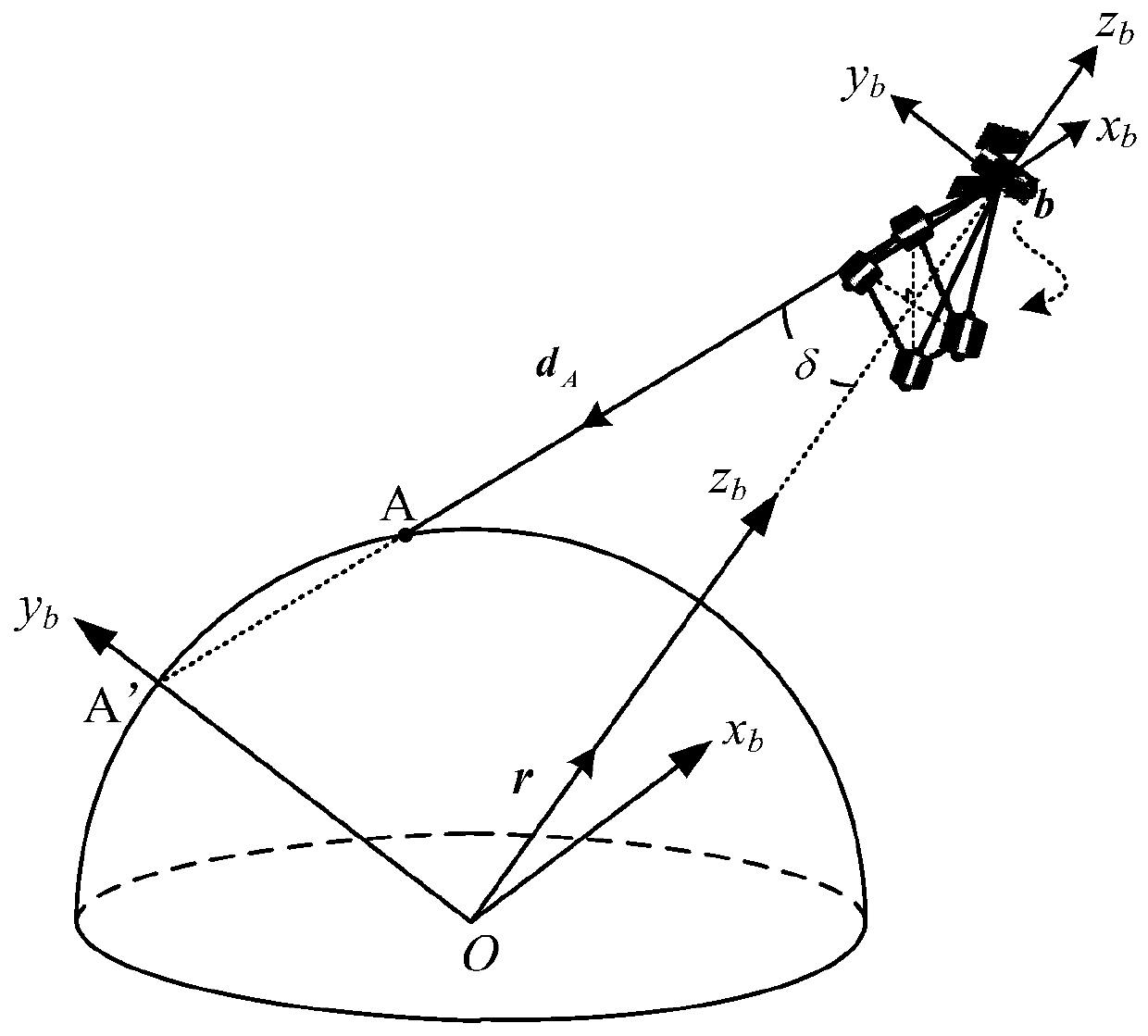 Sun disc surface speed difference-based autonomous celestial navigation method