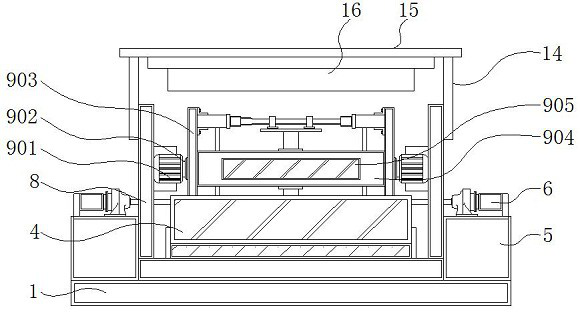 Sealing performance detection device with overturning structure for catheter processing